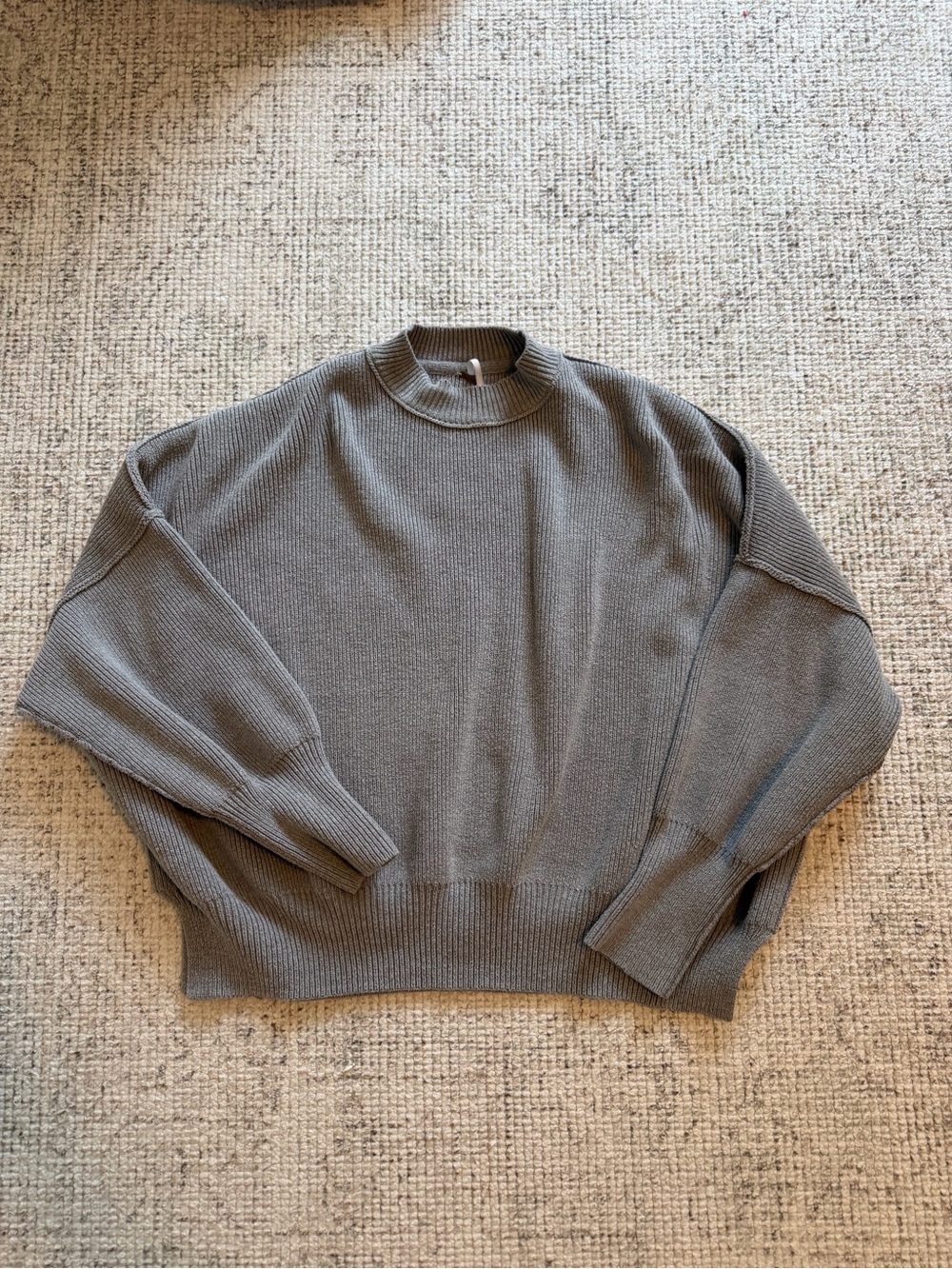 Free People Crewneck Sweater in Gray